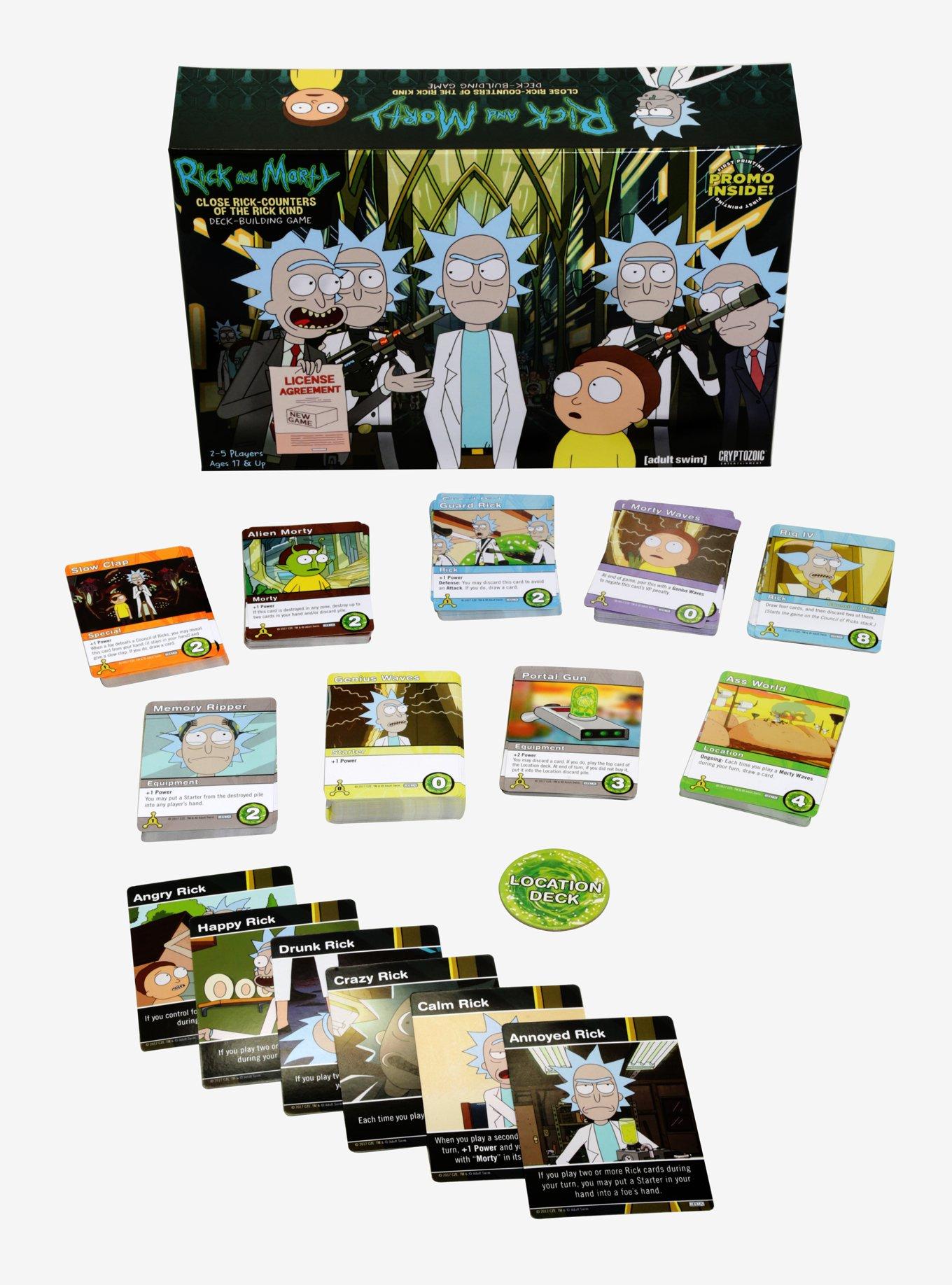 Rick And Morty Close RickCounters Of The Rick Kind DeckBuilding Game