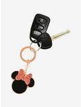 Disney Minnie Mouse Rose Gold Enamel Key Chain, , hi-res