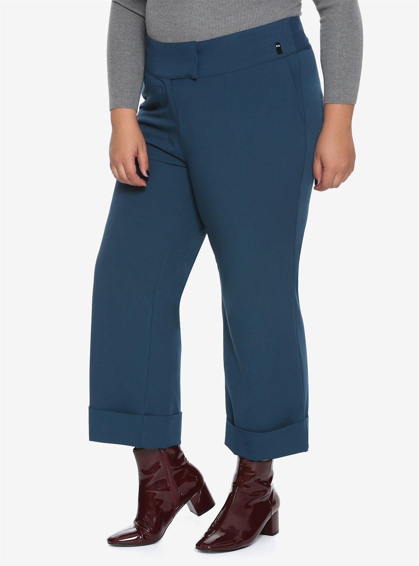 Doctor Who Thirteenth Doctor High Waist Pants Plus Size, BLUE, hi-res