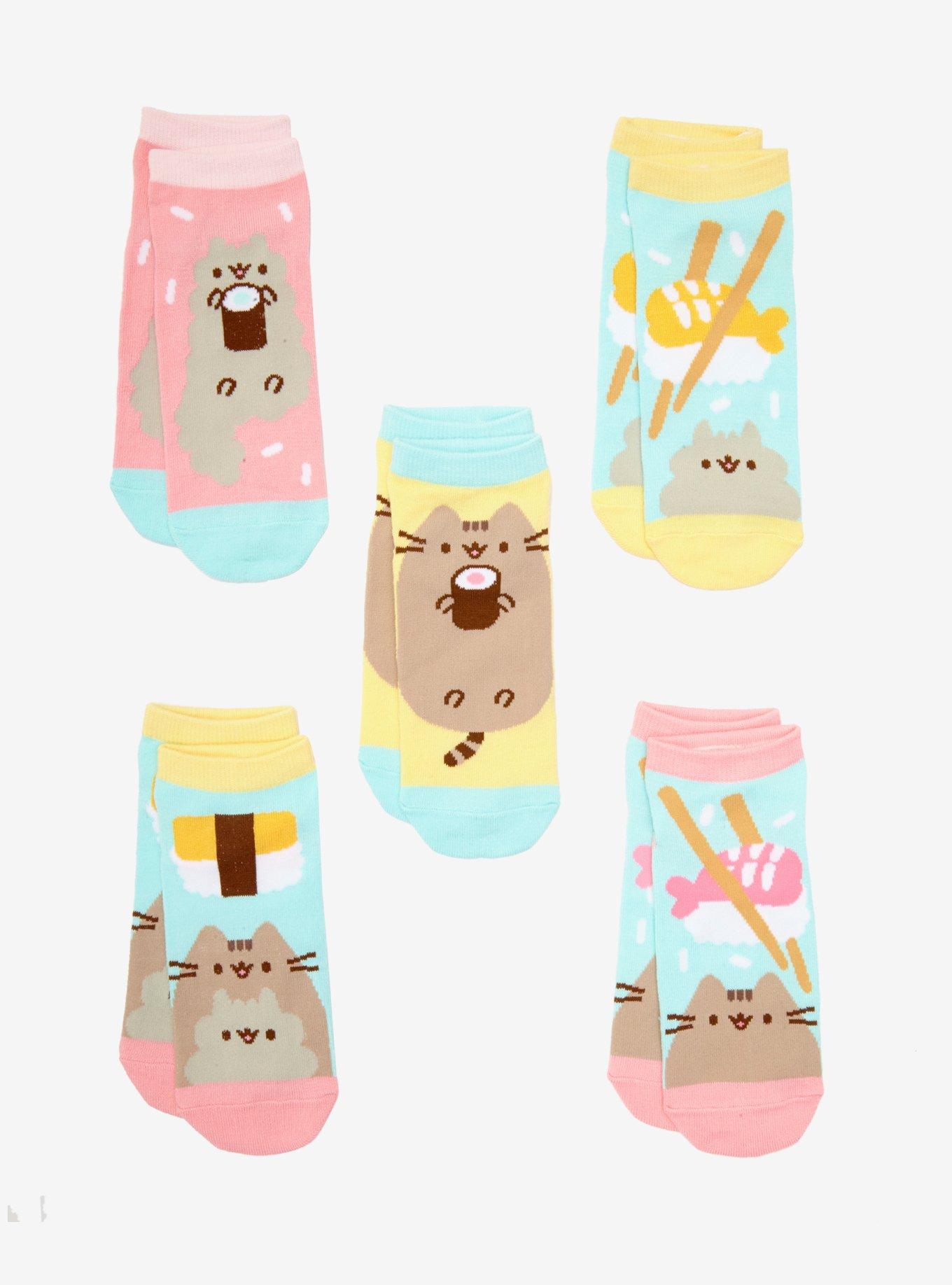 Pusheen Sushi Socks 5 Pair, , hi-res