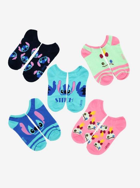 Disney Lilo & Stitch Scrump No-Show Socks 5 Pair | BoxLunch