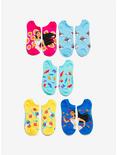 Disney Pocahontas Colors No-Show Socks 5 Pair, , hi-res