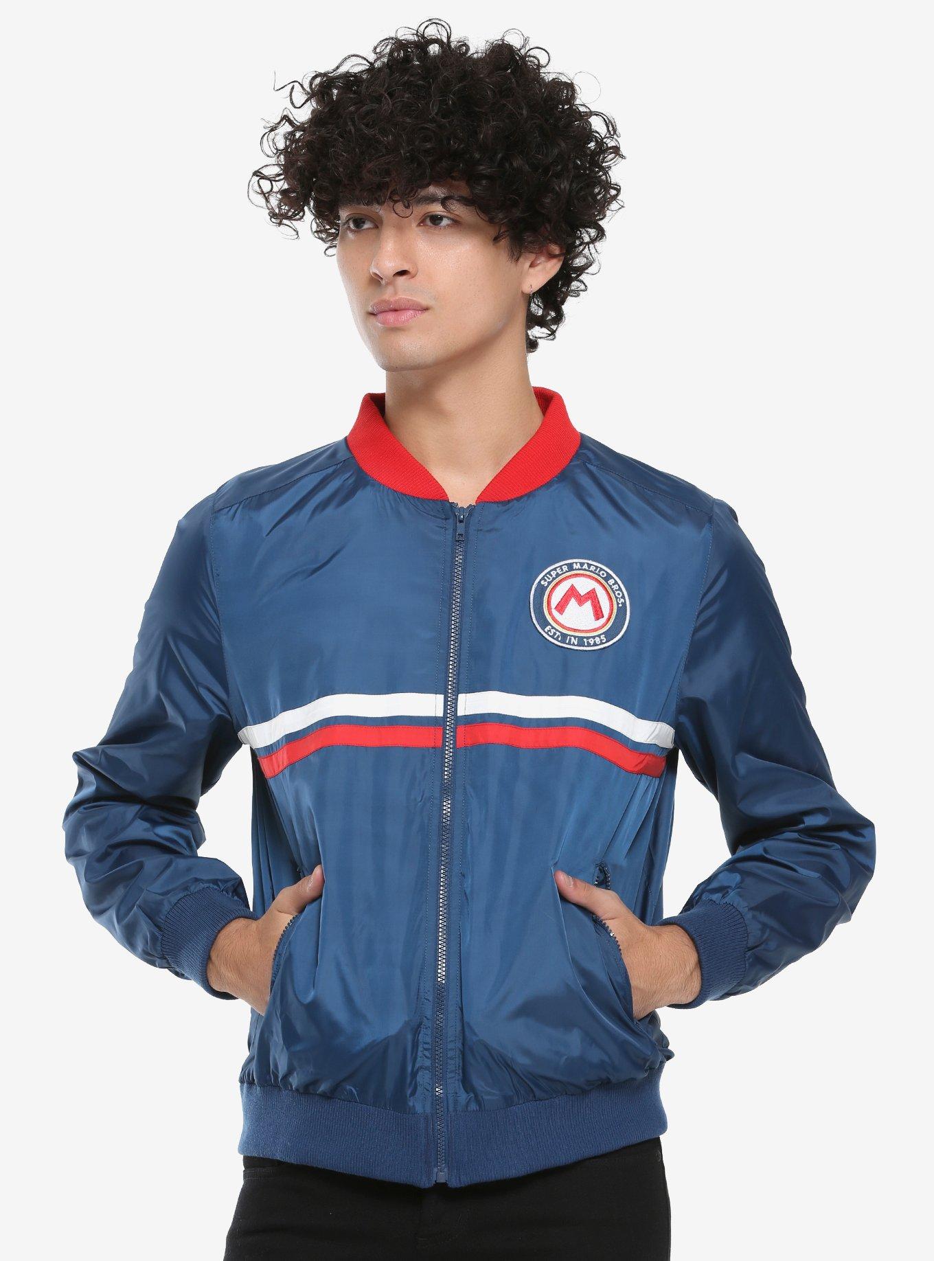Ninteno Super Mario Bros. Sports Jacket - BoxLunch Exclusive, BLUE, hi-res