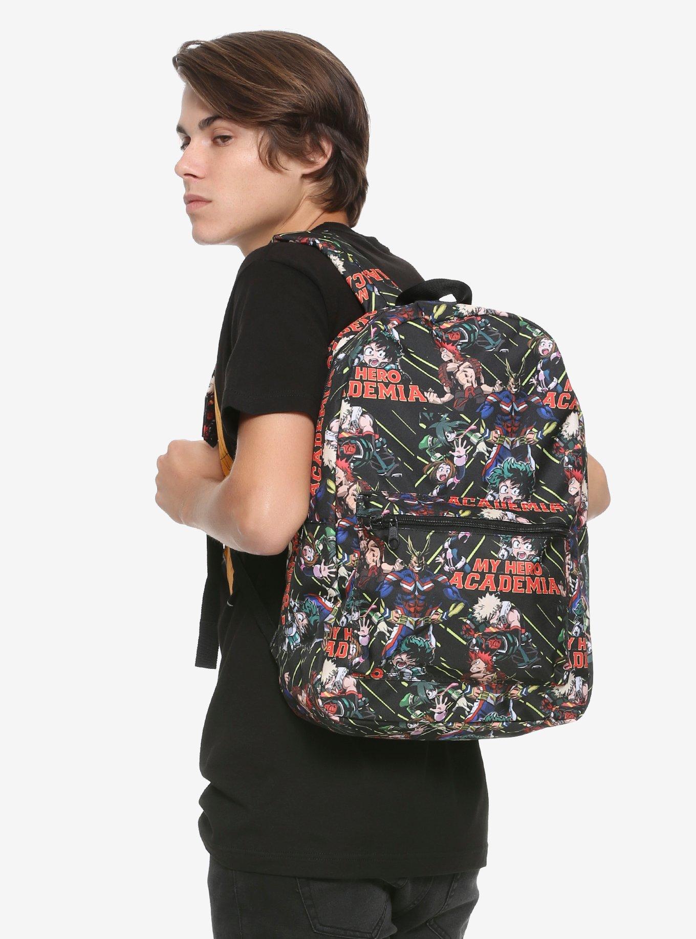 My Hero Academia Character Print Backpack, , hi-res