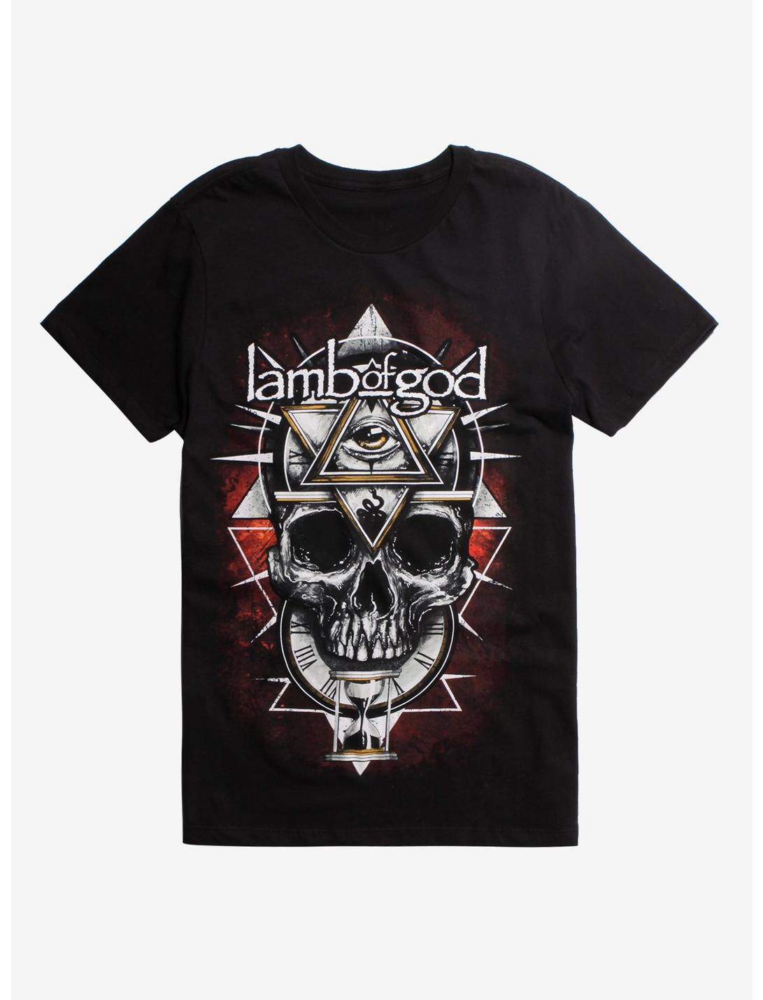 Lamb Of God Three-Eyed Skull T-Shirt, BLACK, hi-res