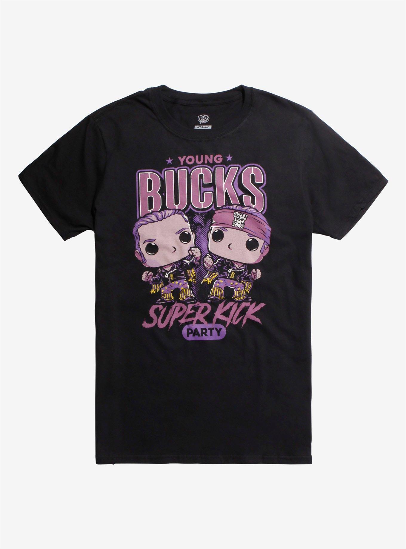 Funko New Japan Pro-Wrestling Young Bucks Pop! T-Shirt Hot Topic Exclusive, BLACK, hi-res