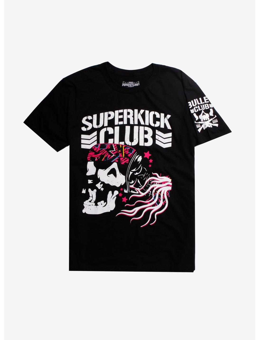 New Japan Pro-Wrestling The Young Bucks Superkick Club T-Shirt Hot Topic Exclusive, BLACK, hi-res