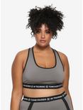 Her Universe Tomb Raider Shadow Of The Tomb Raider Low-Impact Sports Bra Plus Size, GREY, hi-res