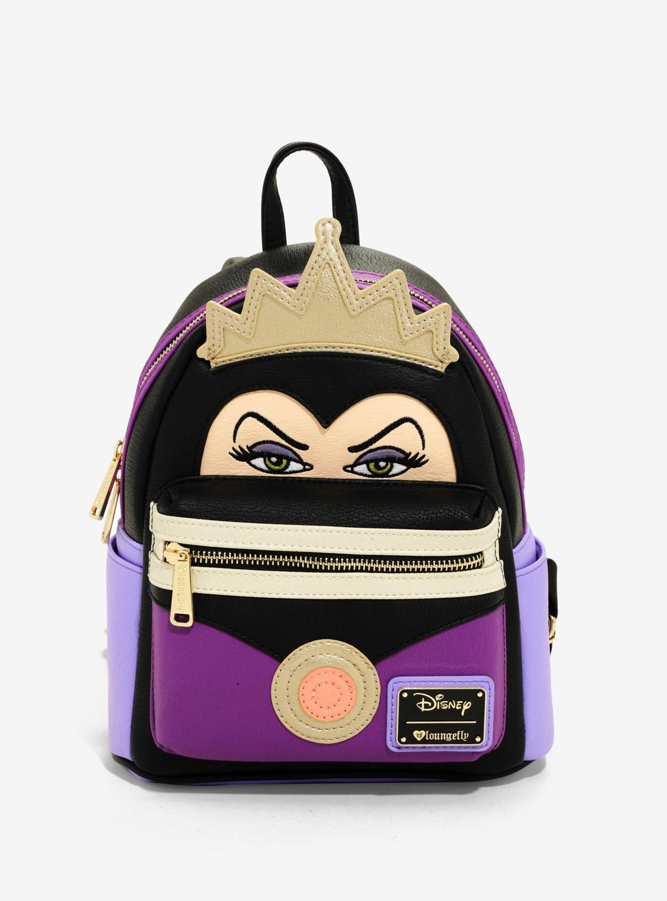 Loungefly Disney Villains Evil Queen Velvet Mini Backpack