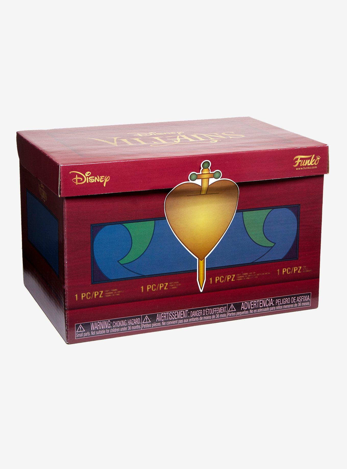 FUNKO DISNEY TREASURES VILLAINS BOX HOT TOPIC EXCLUSIVE