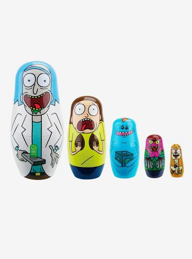 Rick And Morty Wooden Nesting Dolls Hot Topic Exclusive