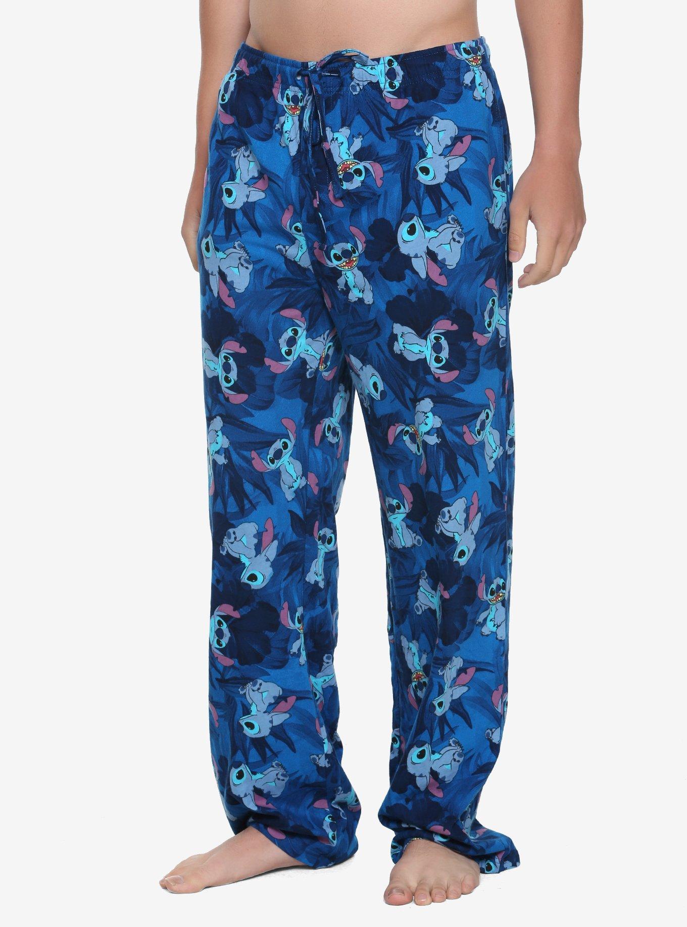 Disney Lilo & Stitch Jungle Stitch Pajama Pants, BLUE, hi-res