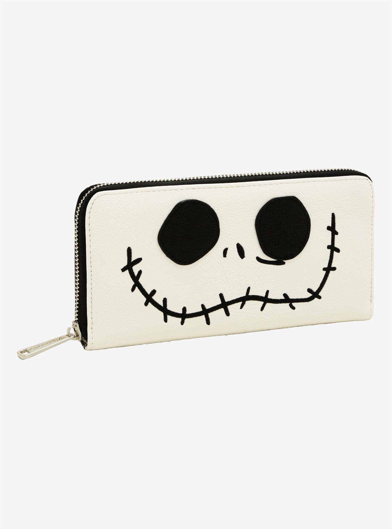 The Nightmare Before Christmas Jack Skellington Face Zip Wallet, , hi-res