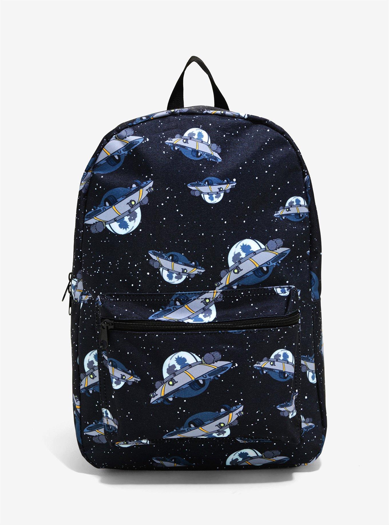 Rick And Morty Ship Print Backpack, , hi-res