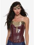 DC Comics Wonder Woman Faux Leather Cosplay Bustier, BURGUNDY, hi-res