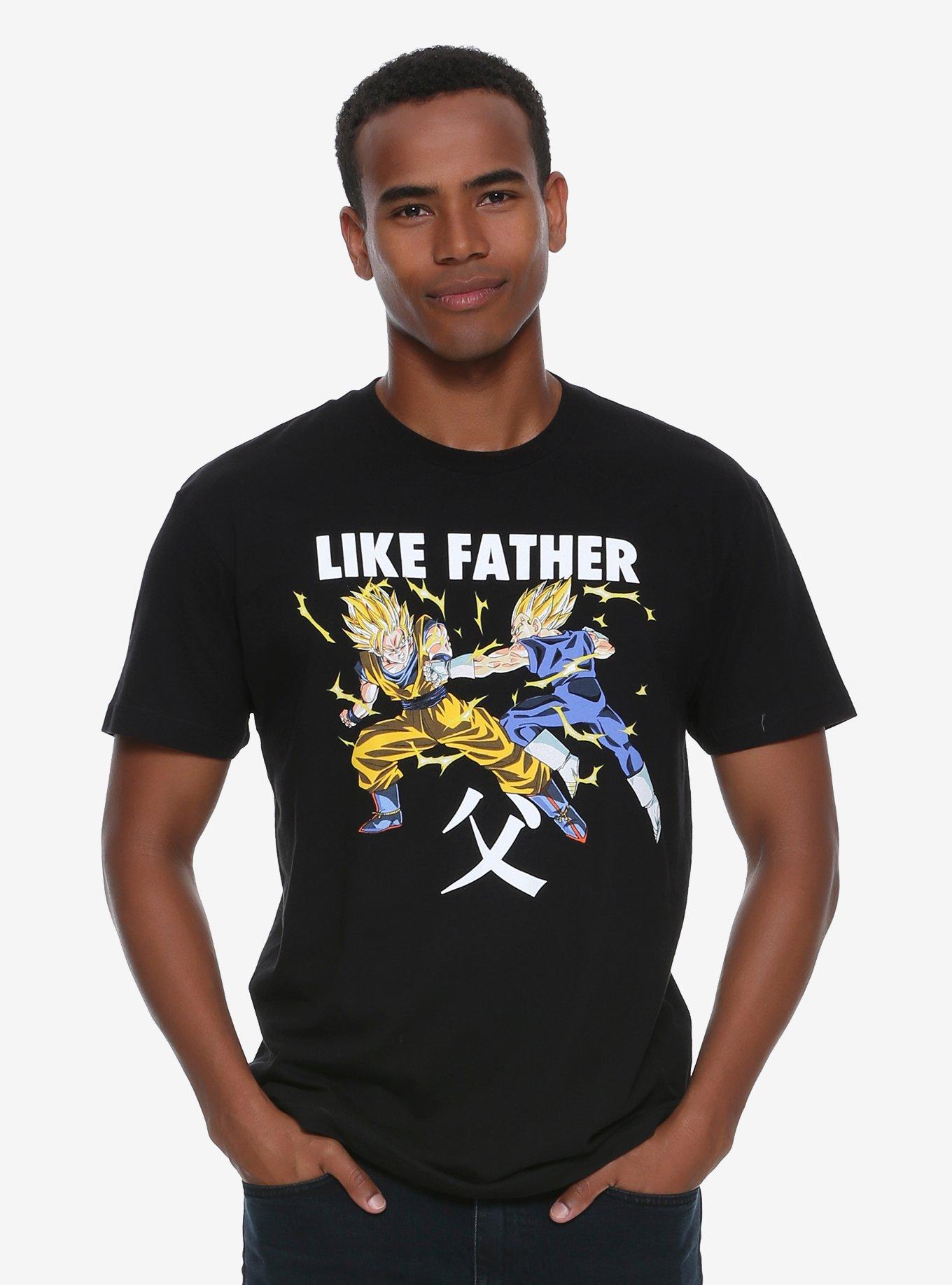 Dragon Ball Z Goku Vegeta Father T-Shirt - BoxLunch Exclusive, BLACK, hi-res