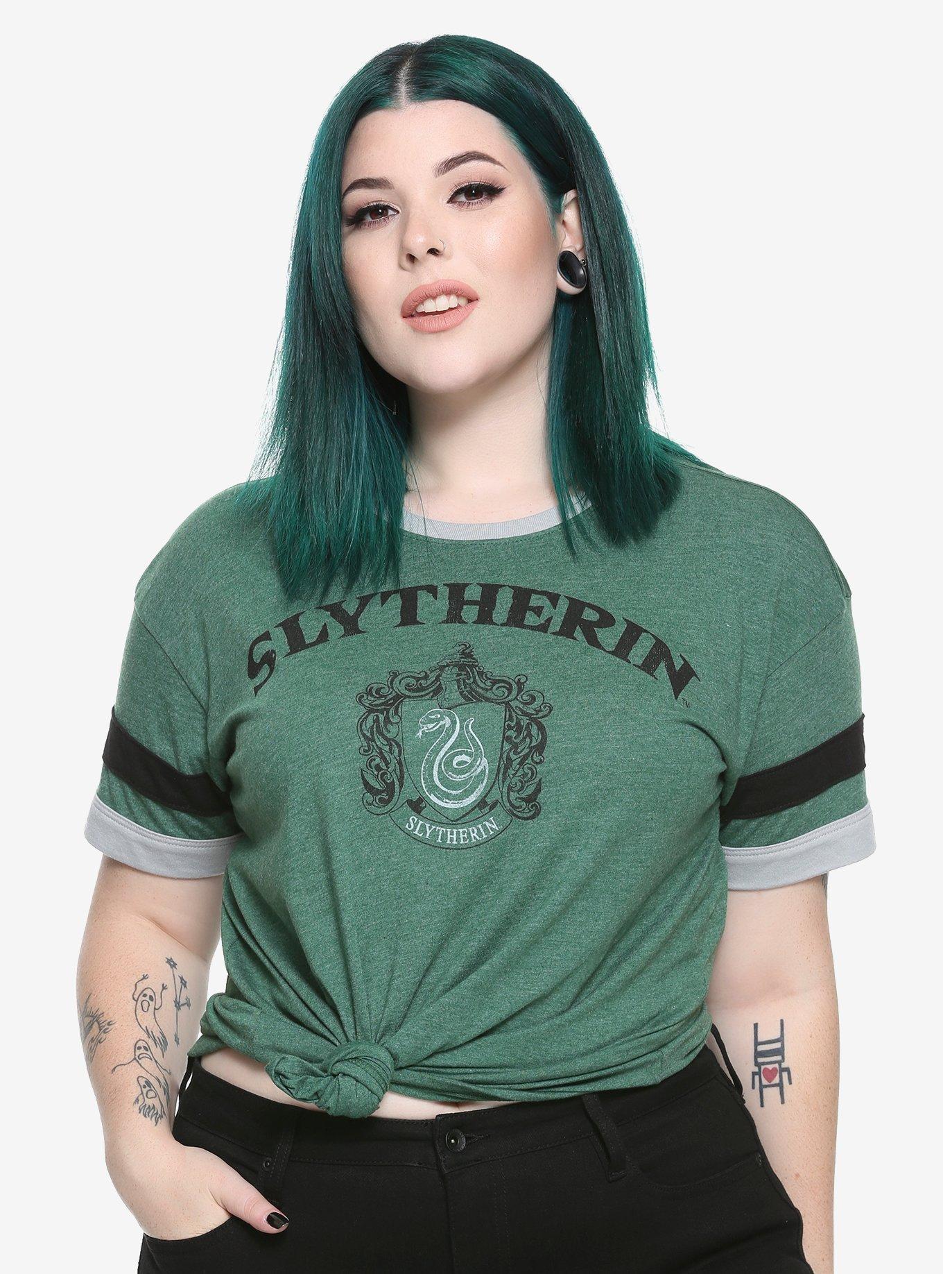 Harry Potter Slytherin Girls Athletic T-Shirt Plus Size, GREEN, hi-res