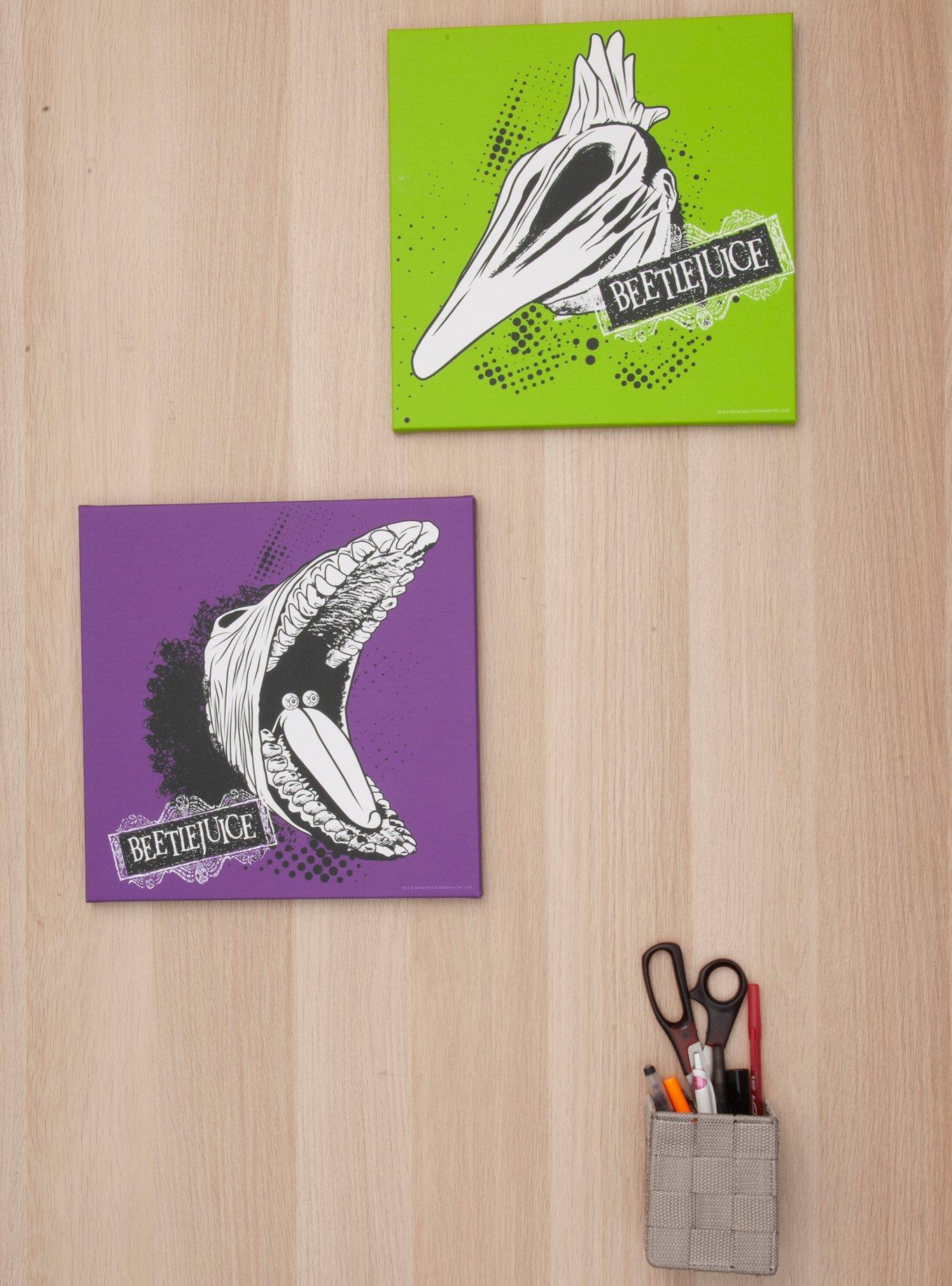 Beetlejuice Scary Maitlands Canvas Wall Art Set, , hi-res