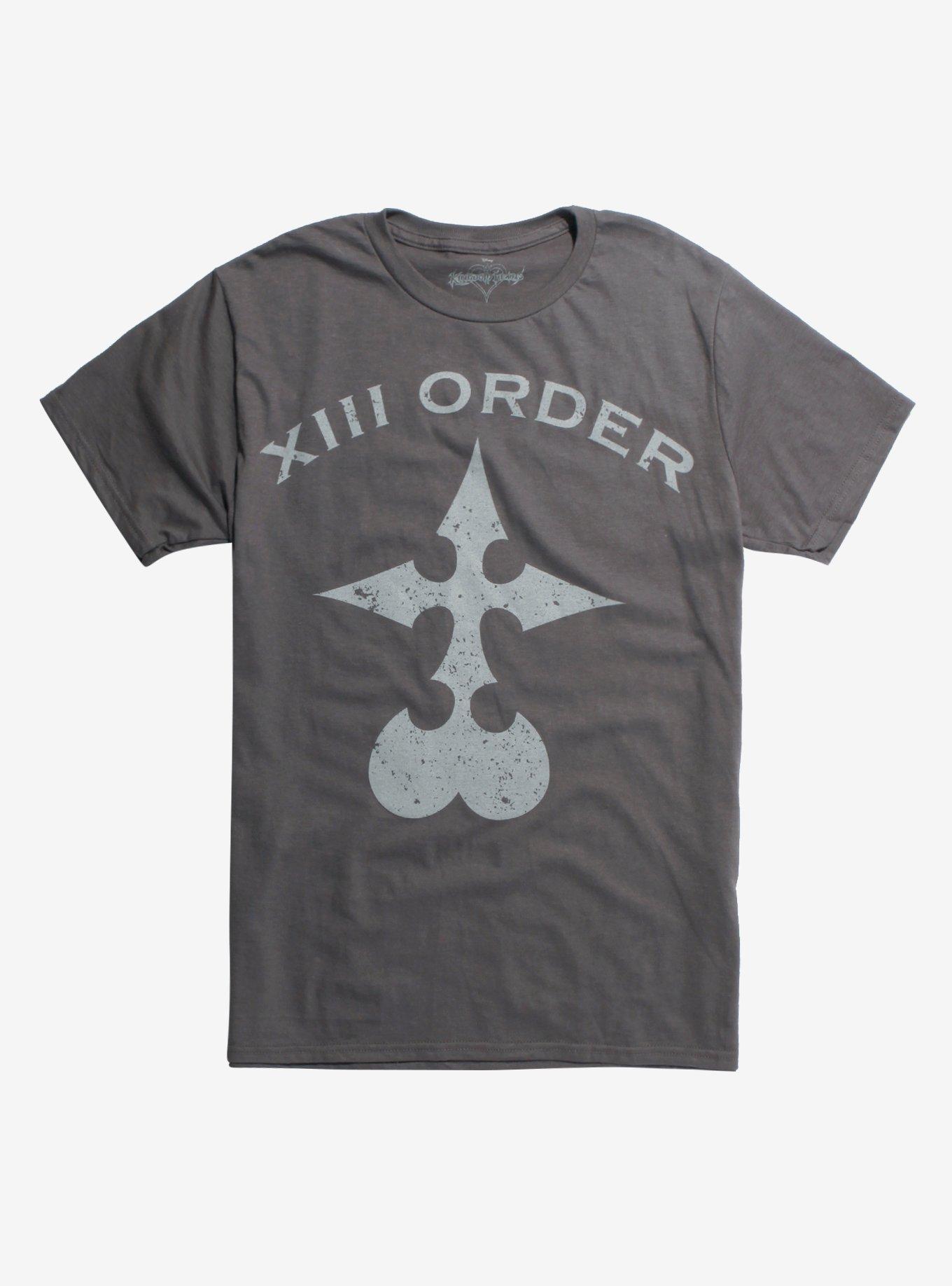 Disney Kingdom Hearts XIII Order T-Shirt Hot Topic Exclusive, BLACK, hi-res