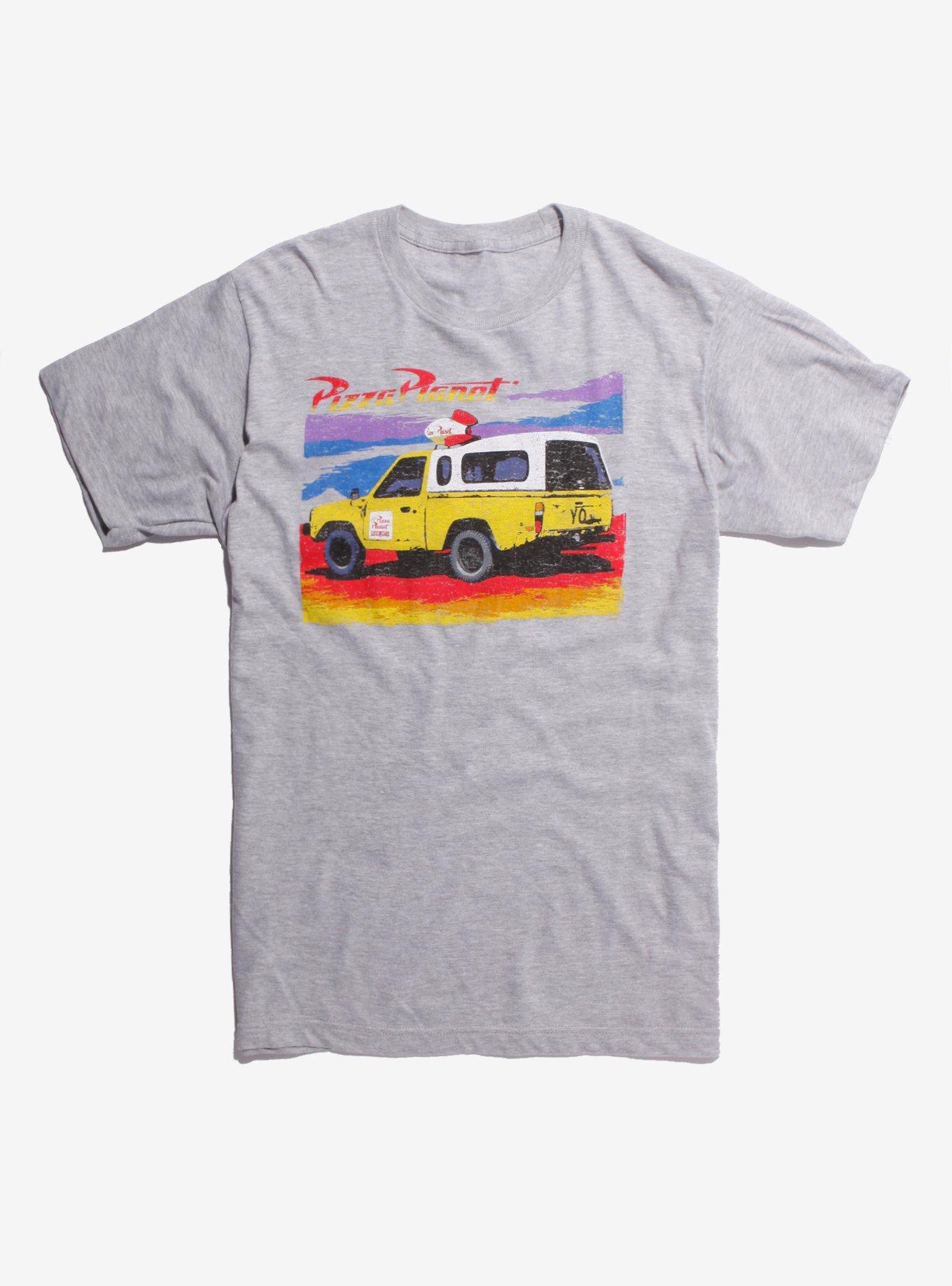 Disney Pixar Toy Story Pizza Planet Truck T-Shirt Hot Topic Exclusive, GREY, hi-res