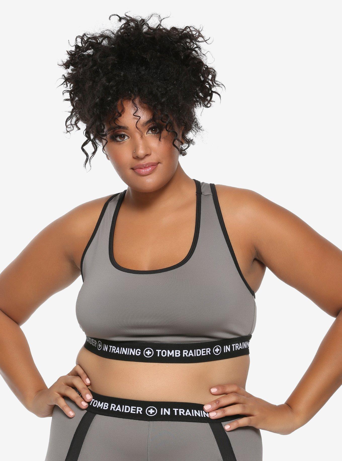 Tomb Raider Shadow Of The Tomb Raider Low-Impact Sports Bra Plus Size, MULTI, hi-res