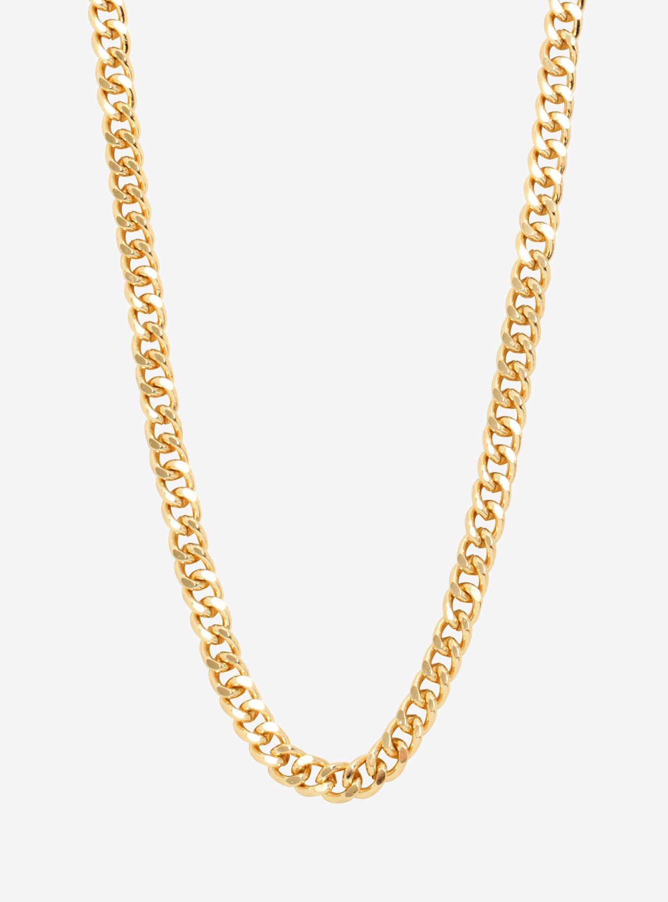 Gold Men's Chain Necklace, , hi-res