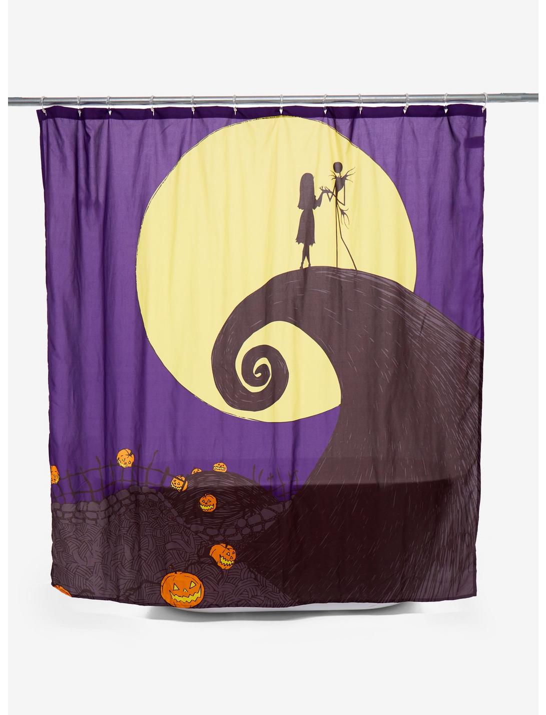 The Nightmare Before Christmas Spiral Hill Shower Curtain, , hi-res