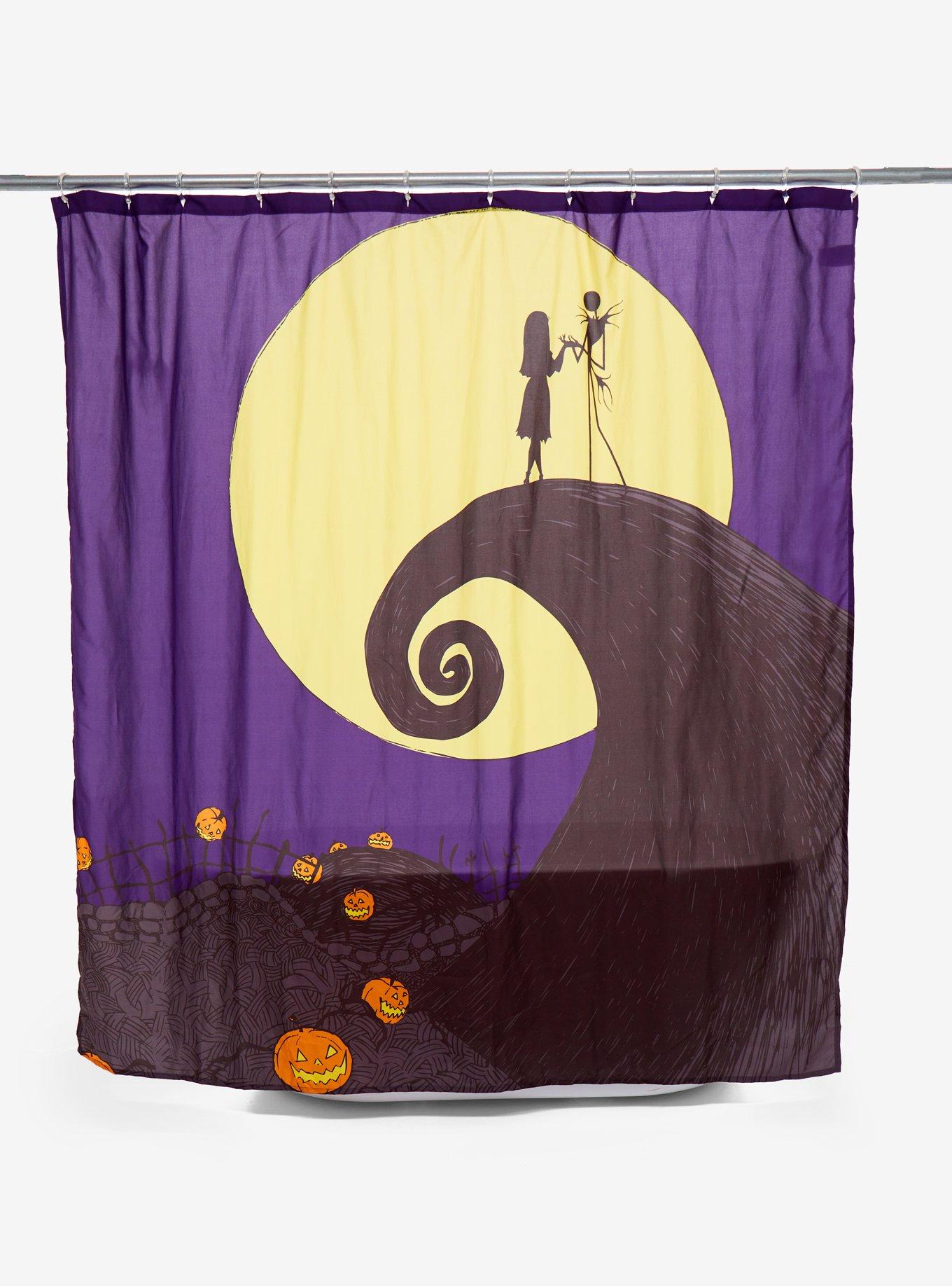 The Nightmare Before Christmas Spiral Hill Shower Curtain, , hi-res