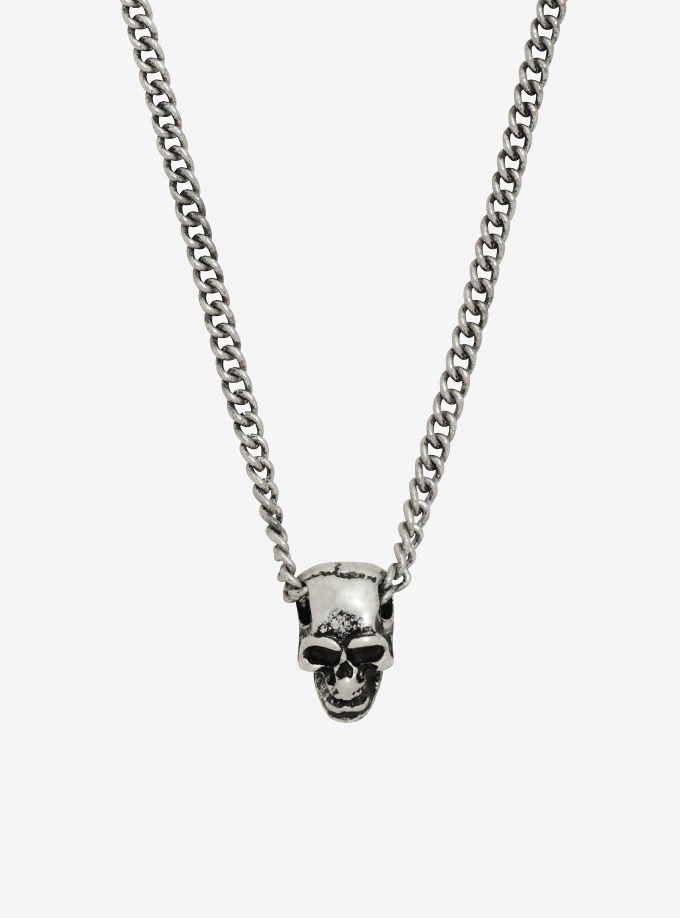 Skull Chain Men's Necklace, , hi-res
