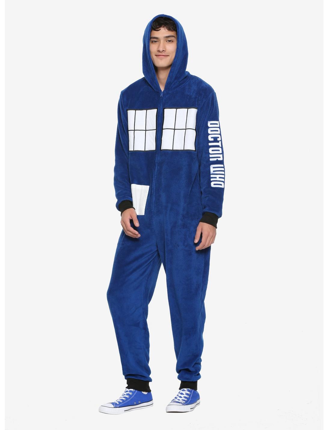 Doctor Who TARDIS Union Suit, BLUE, hi-res
