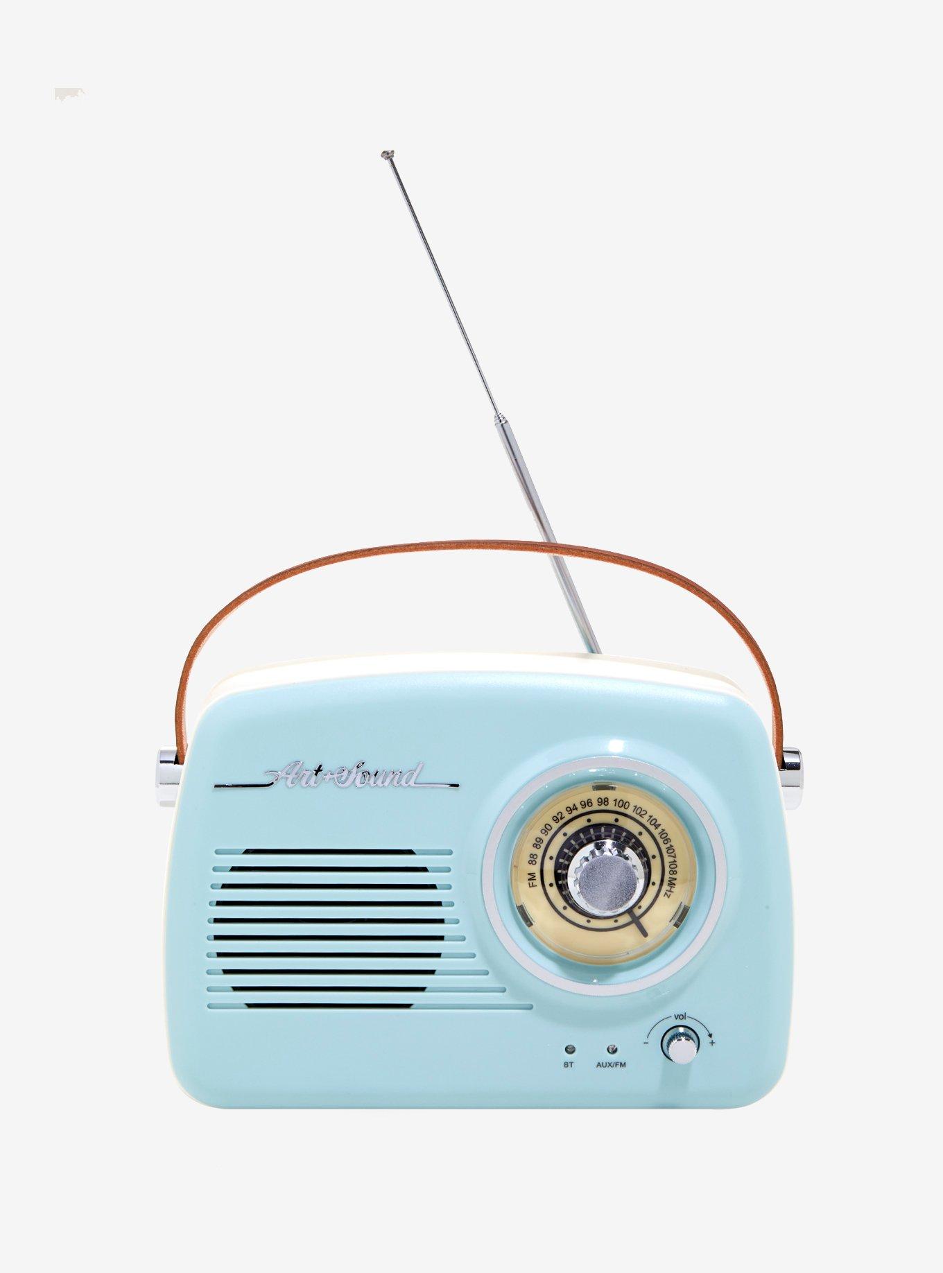 Autonomous Vintage Radio With Bluetooth,blue