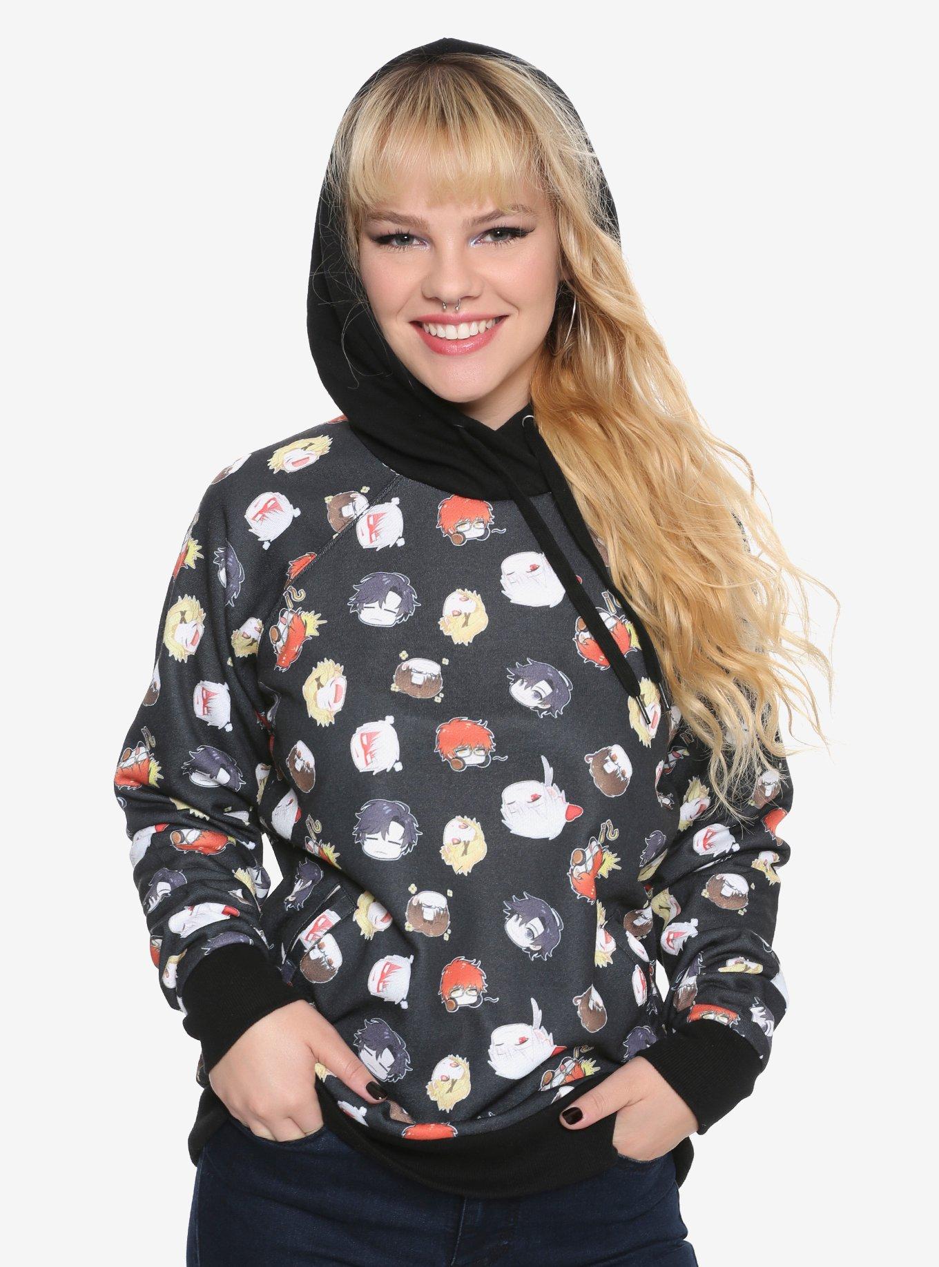 Mystic Messenger Chibi Characters Girls Hoodie, MULTI, hi-res