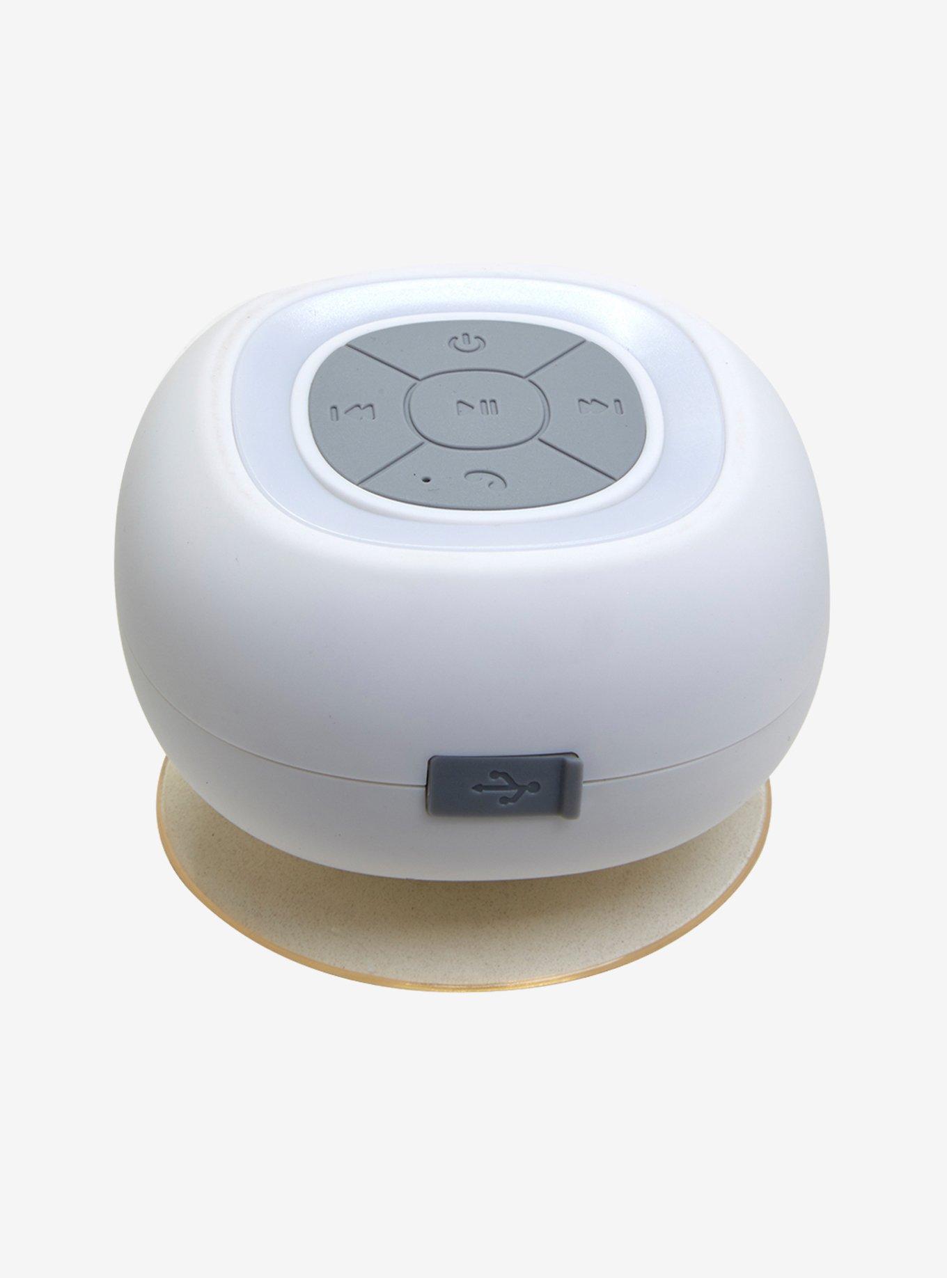 Sharper Image White LED Wireless Shower Speaker, , hi-res