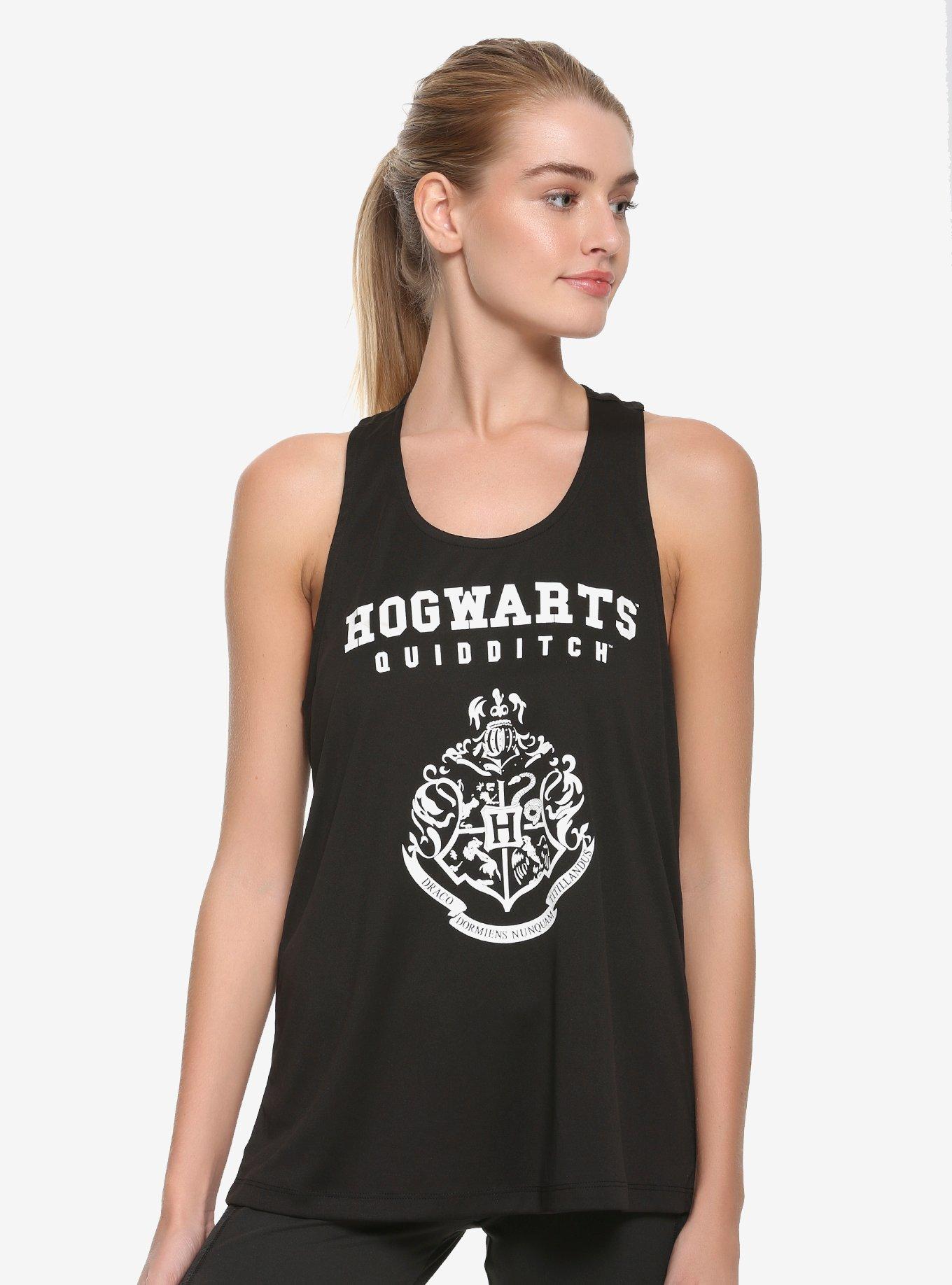 Harry Potter Hogwarts Quidditch Active Tank Top - BoxLunch Exclusive, BLACK, hi-res
