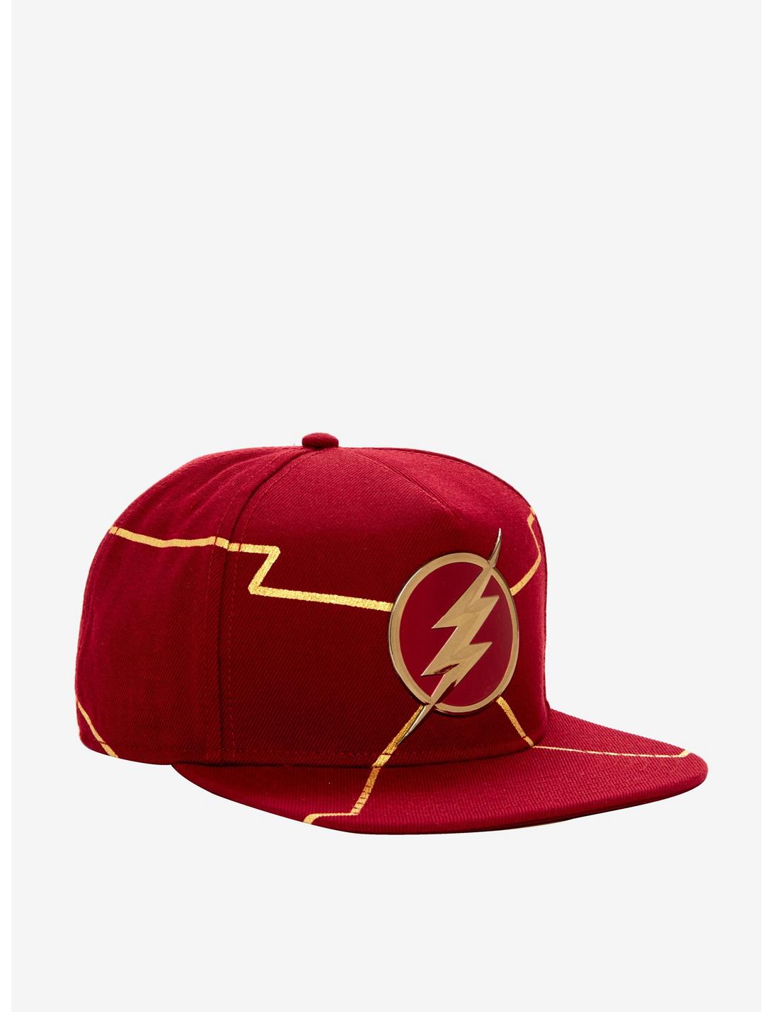 DC Comics The Flash Chrome Weld Logo Snapback Hat, , hi-res