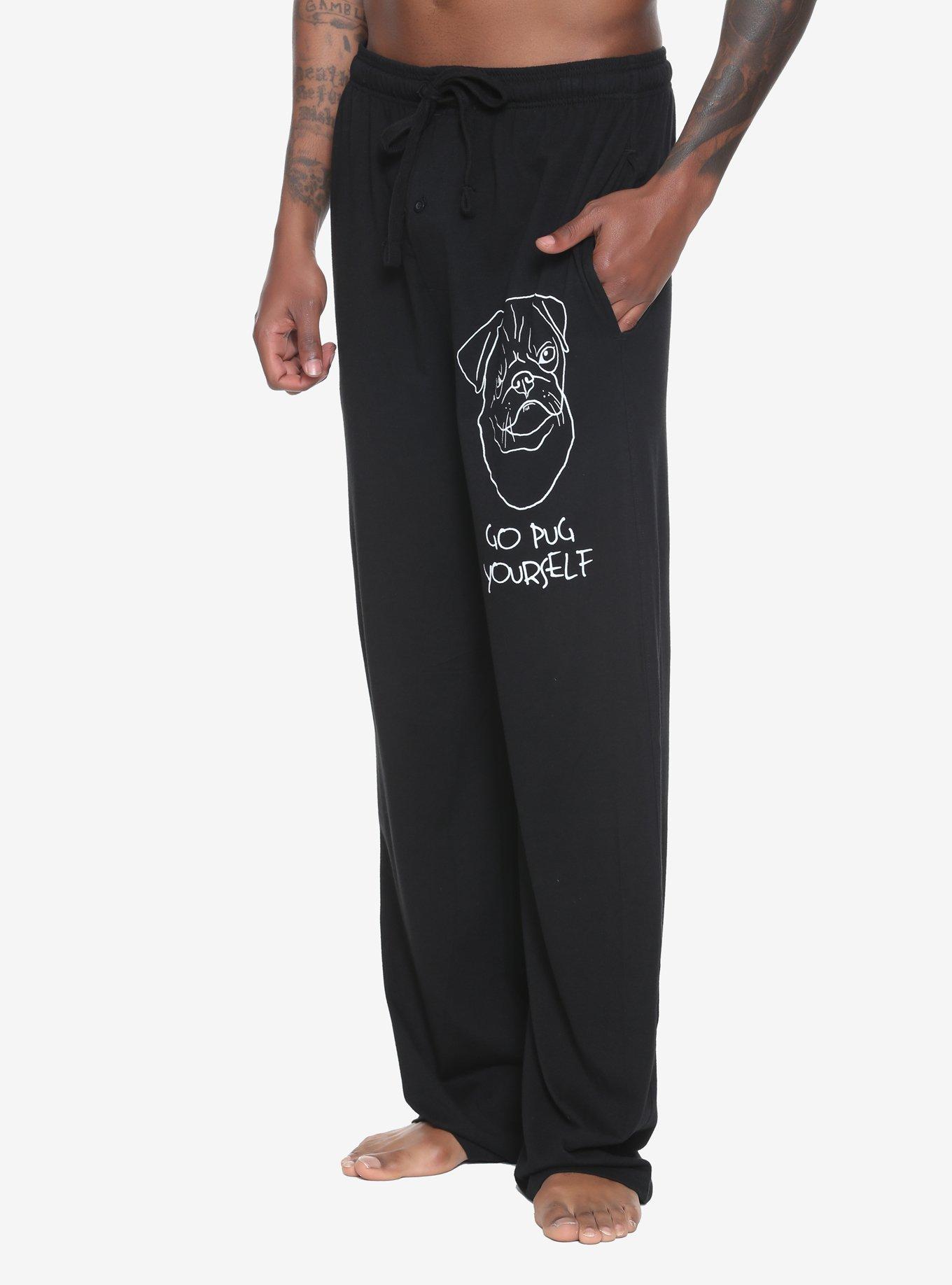 Pug pajama pants hot sale