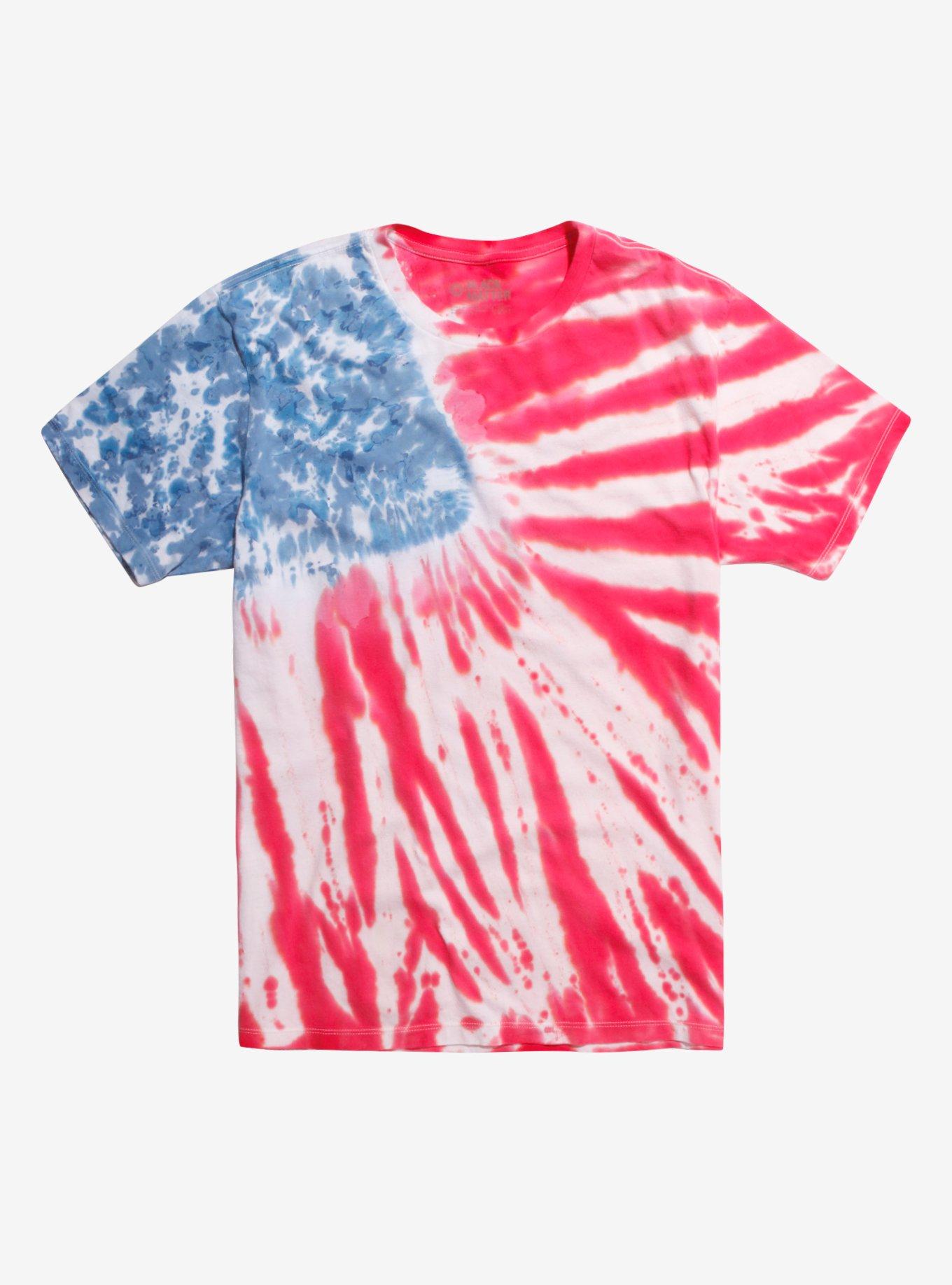 American Flag Tie-Dye T-Shirt | Hot Topic