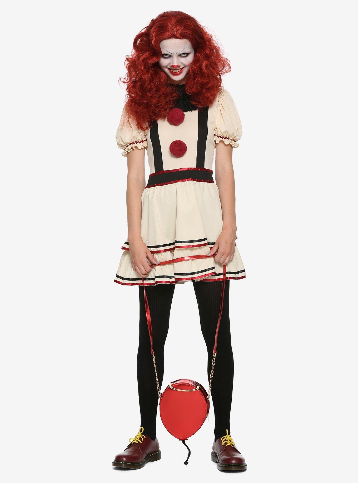 Scary Vintage Clown Costume, MULTI, hi-res