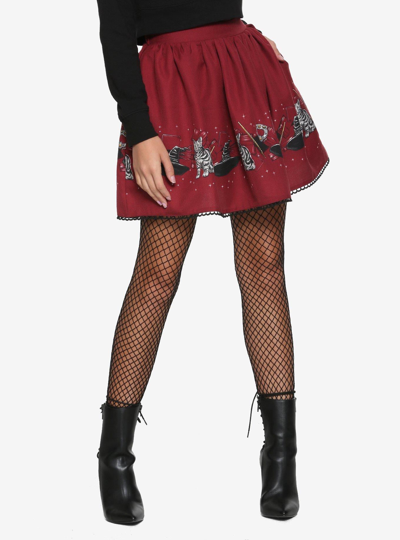 Harry Potter Professor McGonagall Skirt, BURGUNDY, hi-res