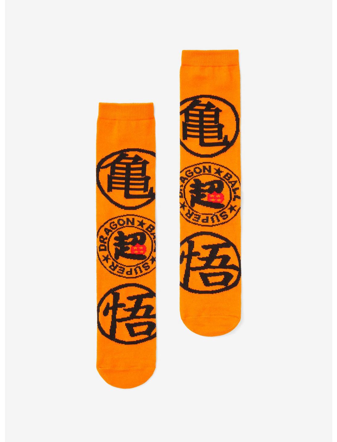Dragon Ball Z Orange Crew Socks, , hi-res