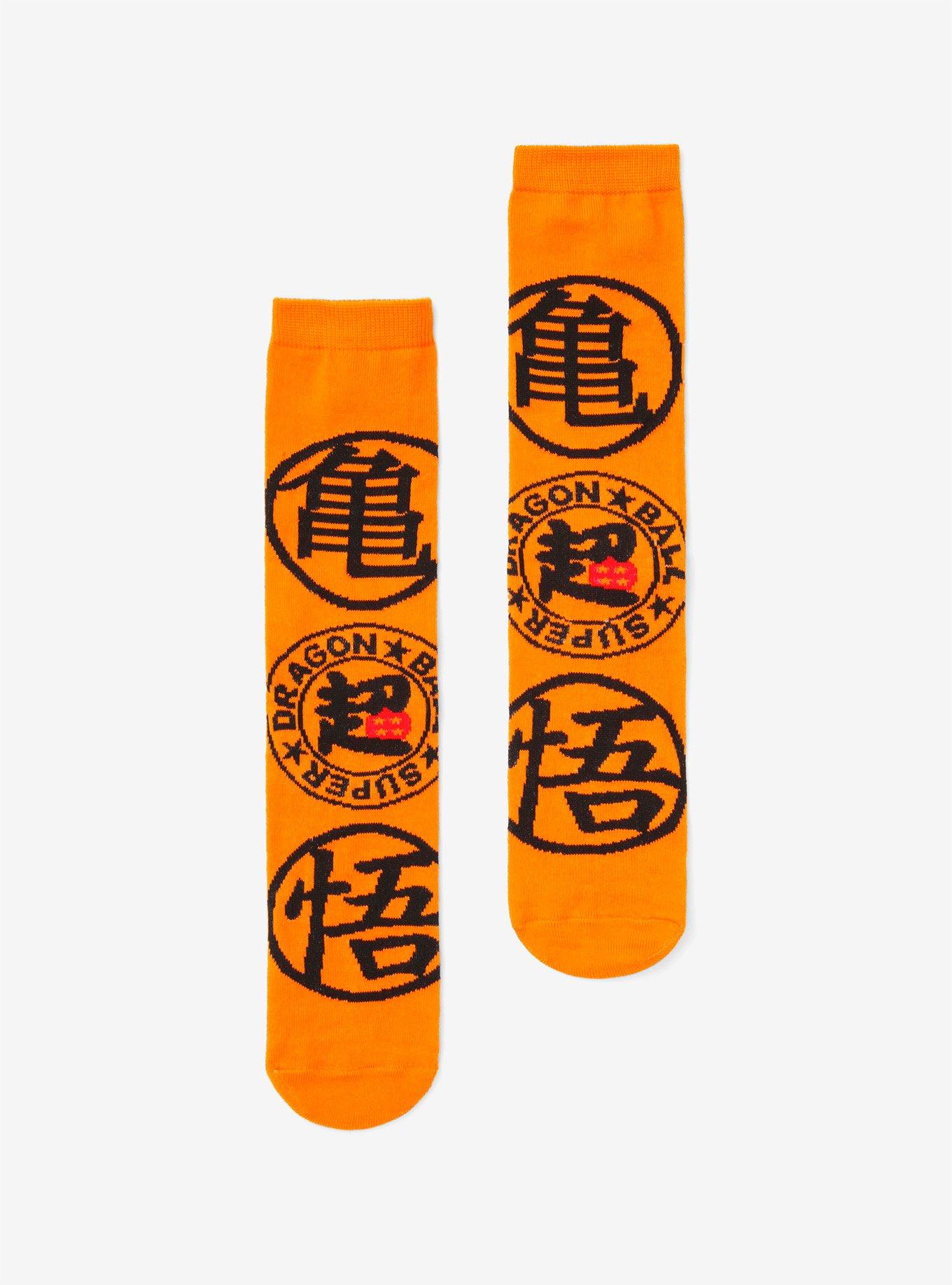 Dragon Ball Z Orange Crew Socks, , hi-res