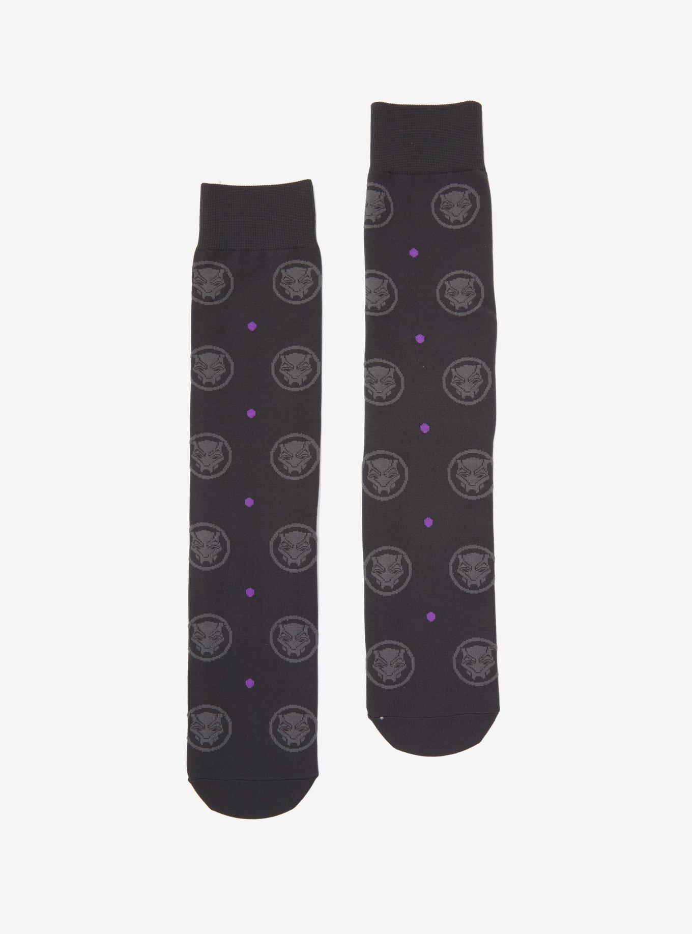 Black Panther Allover Print Dress Socks, , hi-res