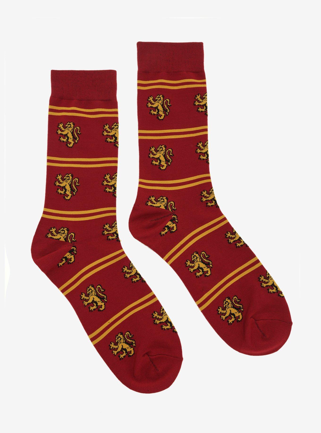 Harry Potter Gryffindor Striped Dress Socks - BoxLunch Exclusive | BoxLunch