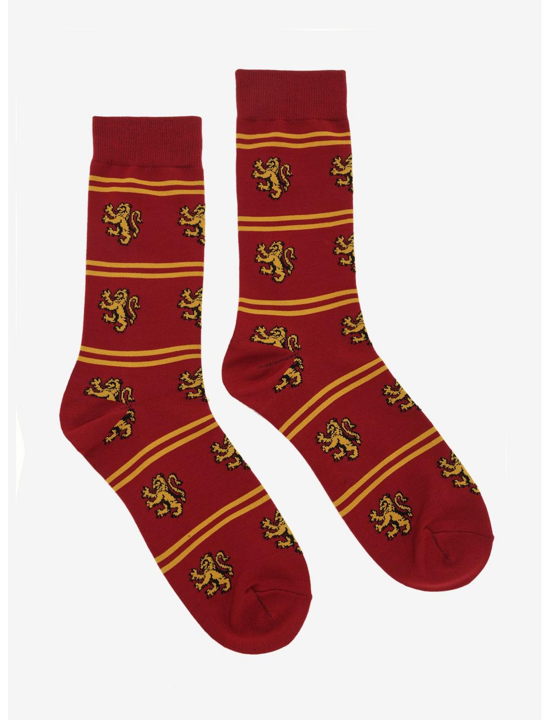 Harry Potter Gryffindor Striped Dress Socks - BoxLunch Exclusive, , hi-res
