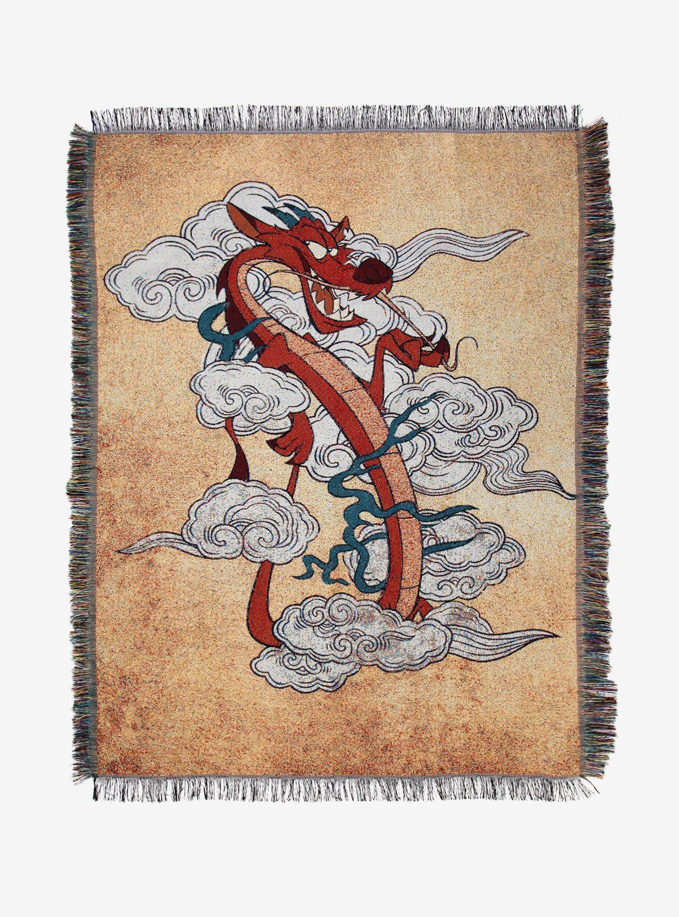 Disney Mulan Mushu In The Smoke Tapestry Throw, , hi-res