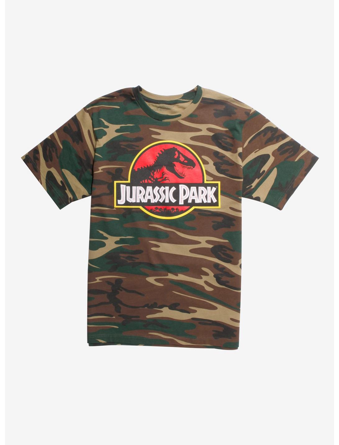 Jurassic Park Camo T-Shirt, CAMO, hi-res