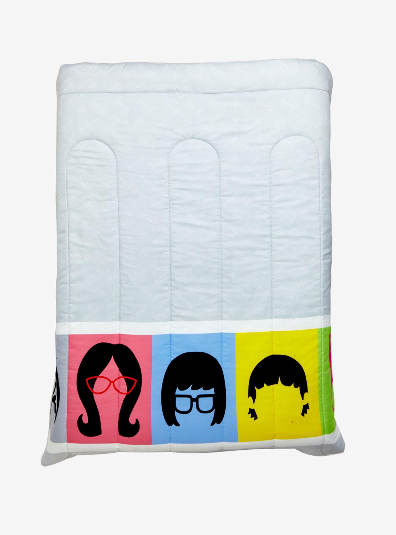 Bob's Burger Character Stripe Full/Queen Comforter, , hi-res