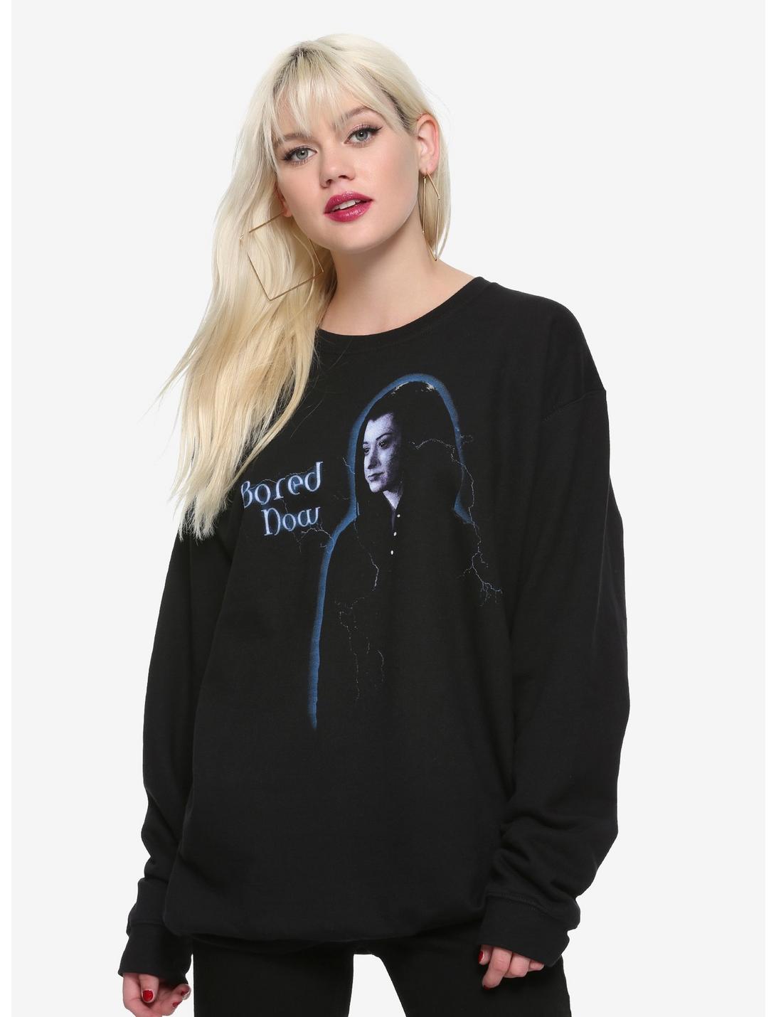Buffy The Vampire Slayer Bored Dark Willow Girls Oversized Sweatshirt, BLACK, hi-res