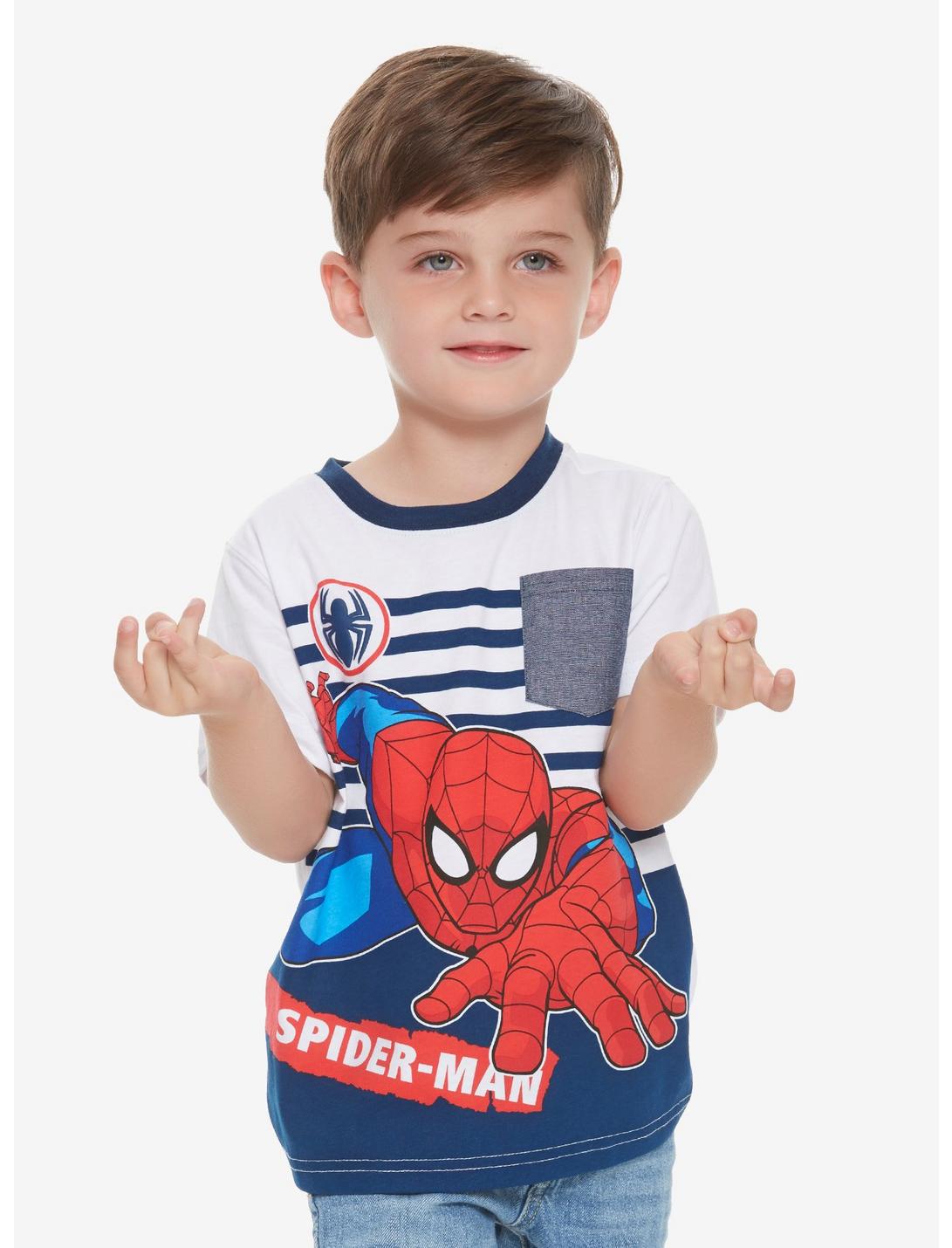 Marvel Spider-Man Striped Toddler Tee, MULTI, hi-res