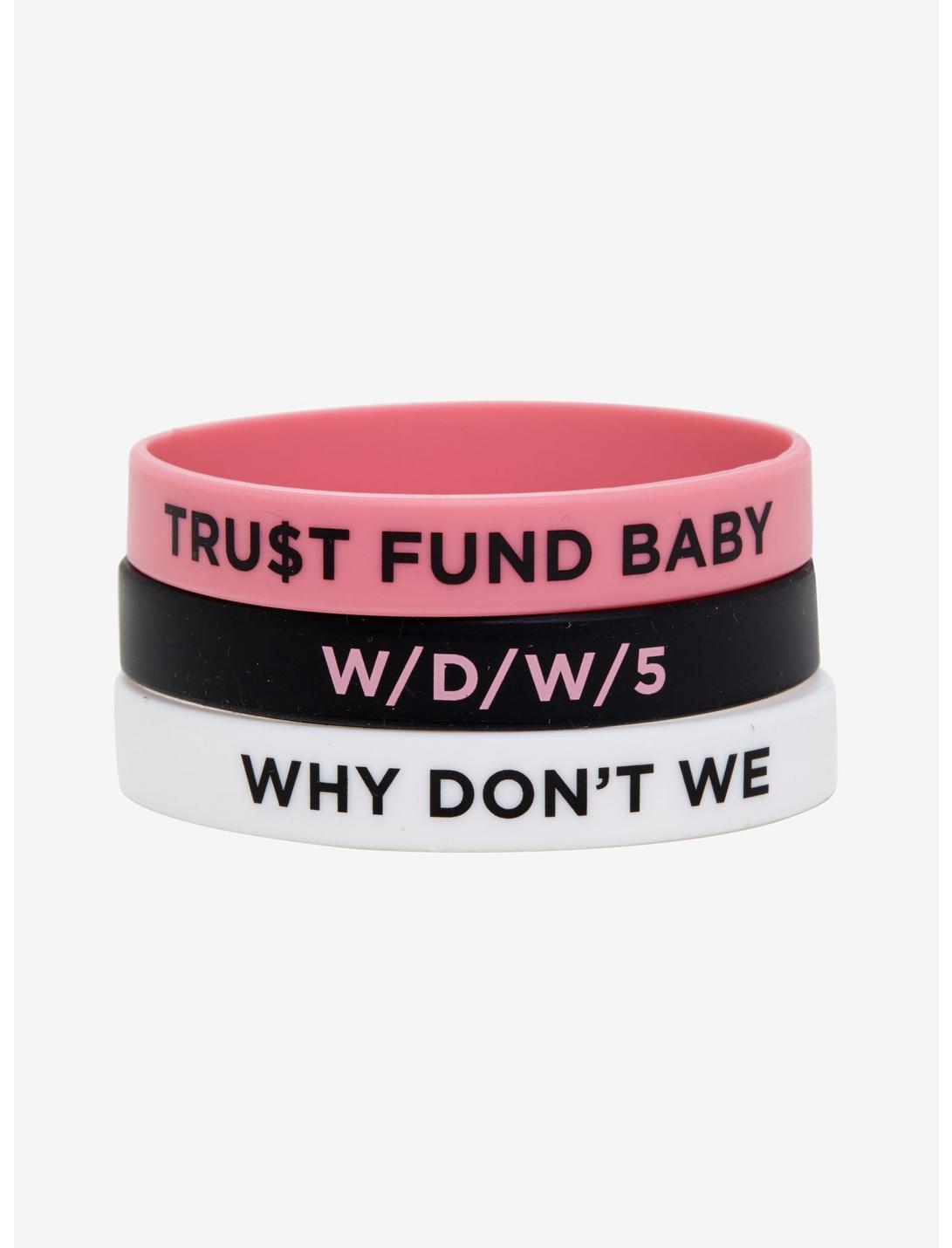 Why Don't We Trust Fund Baby Rubber Bracelet Set, , hi-res